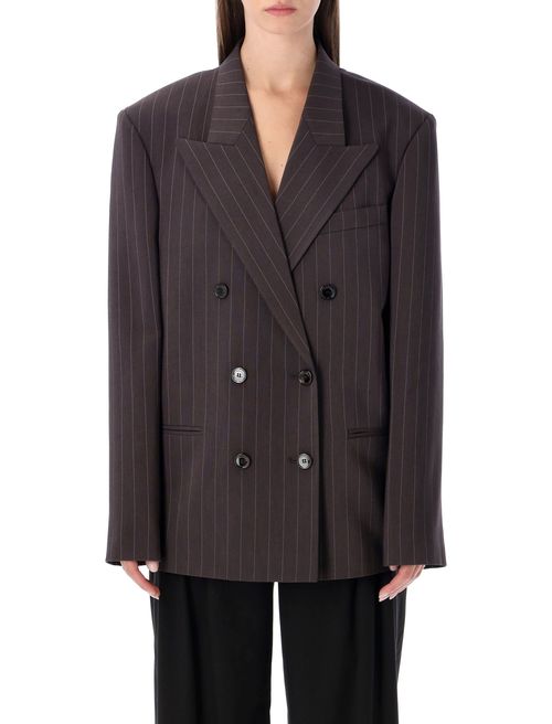Oversized Double-Breasted Blazer - Women's Size 36
