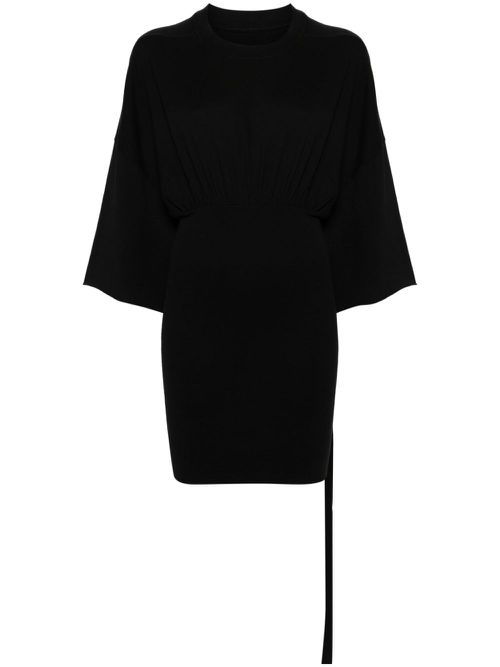 Panelled-design dress - Black