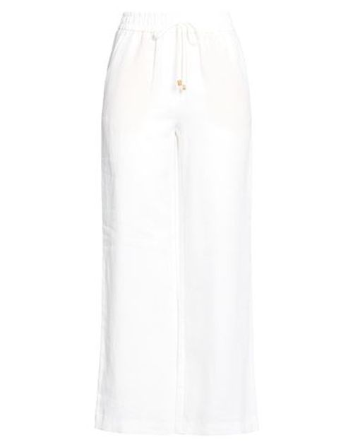Woman Pants White Size 6 Linen