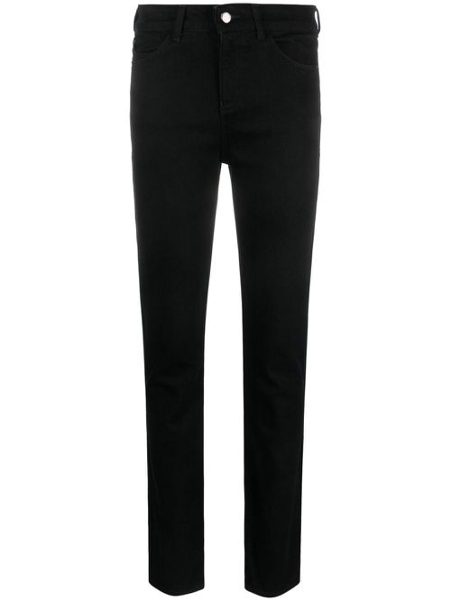 Mid-rise slim-fit jeans - Black
