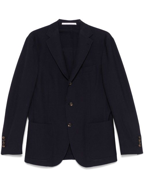Textured blazer - Blue