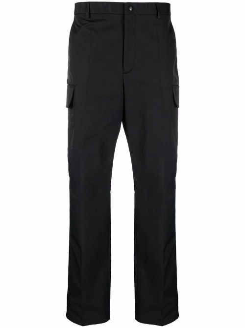 Flap pocket cargo style trousers - Black