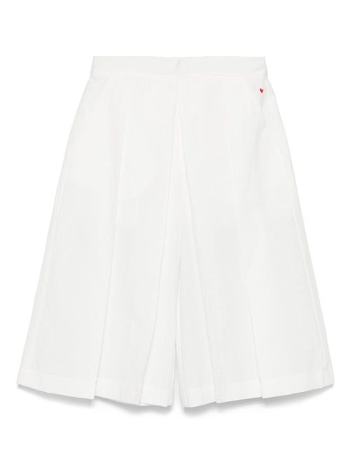 Pleated trousers - White