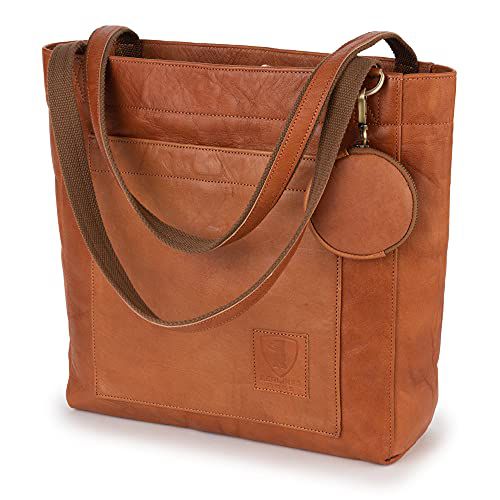 BERLINER BAGS Vintage Genuine Leather Tote Bag Seville