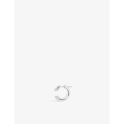 Womens Silver Terra 14 Rhodium-plated Sterling-silver Earring 