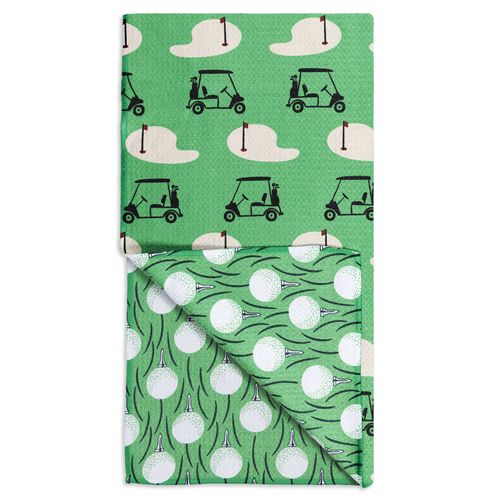 MÜkitchen VIBE Premium Quick Dry Dual Sided Recycled Towel, Golf, 18" x 30"