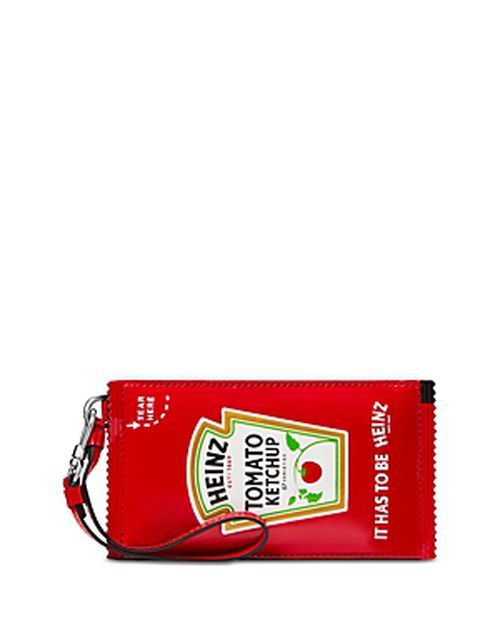X Heinz Printed Patent Coin Card Case Wristlet