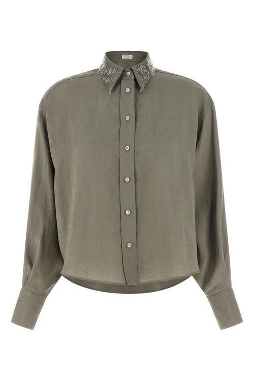 Sequin Collar Shirt