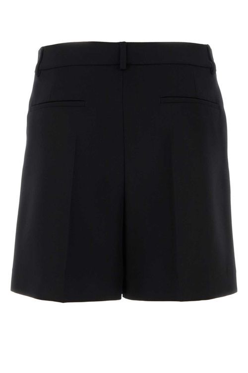 Black Wool Bermuda Shorts