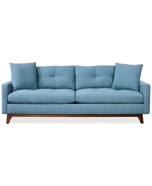 "Nari 89"" Fabric Tufted Estate Sofa, Created for Steel"