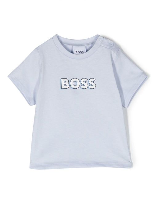 Logo print T-shirt - Blue