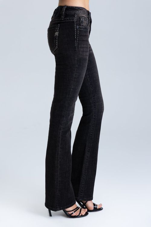 "Oralee Stitched Bootcut Jeans