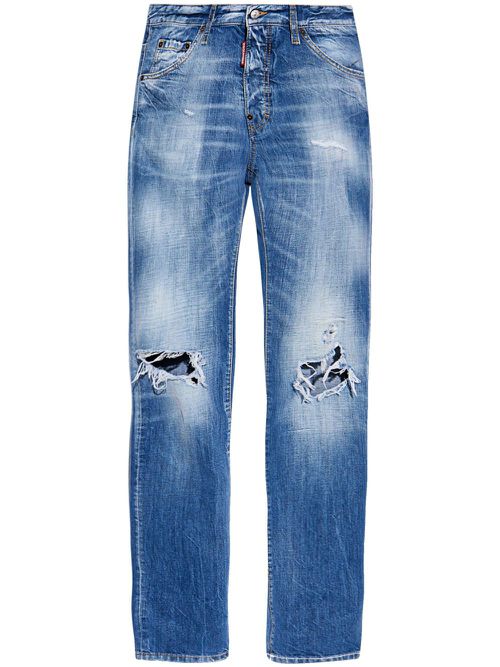 Cool Guy distressed straight jeans - Blue