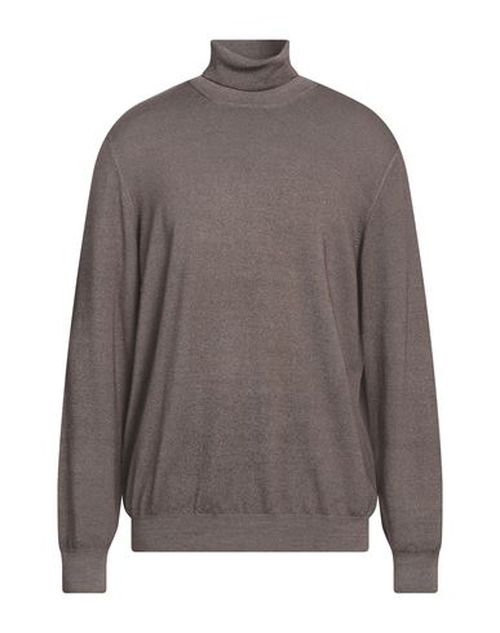 Lardini Man Turtleneck Khaki Size 46 Wool
