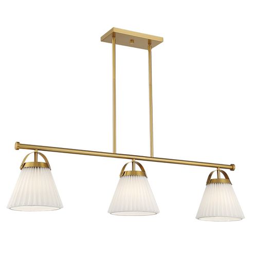 Linear Chandelier in Natural Bra