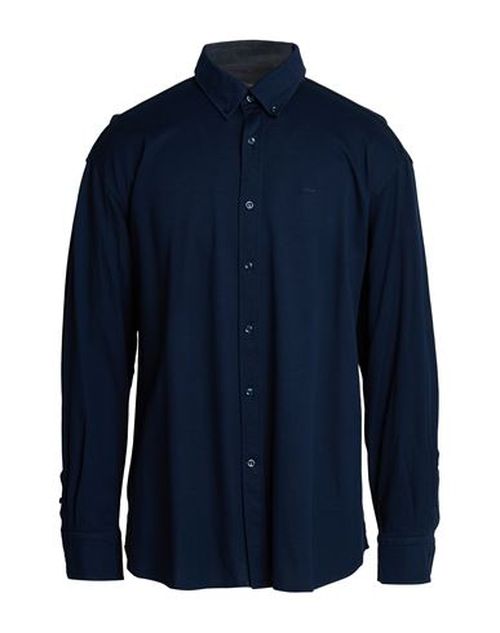 Man Shirt Navy Size 9 Cotton