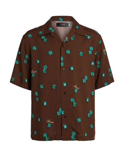 Man Shirt Brown Size S Viscose