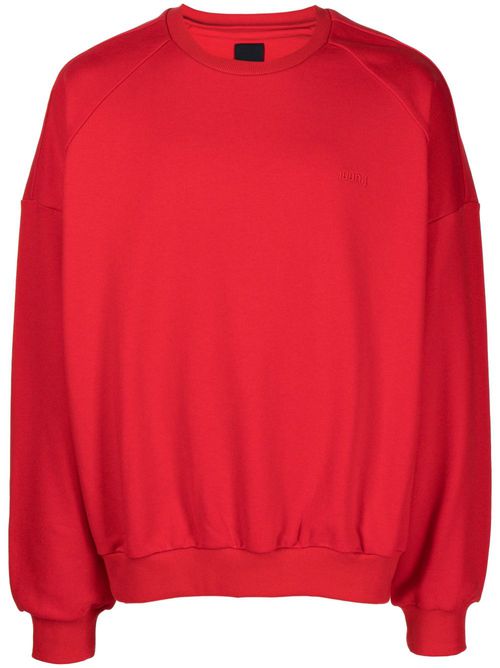 Photograph-print cotton sweatshirt - Red