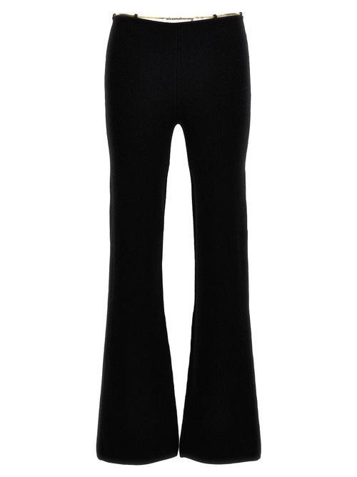 Gold Nameplate Chain Pants