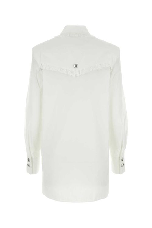 White Poplin Shirt Dress