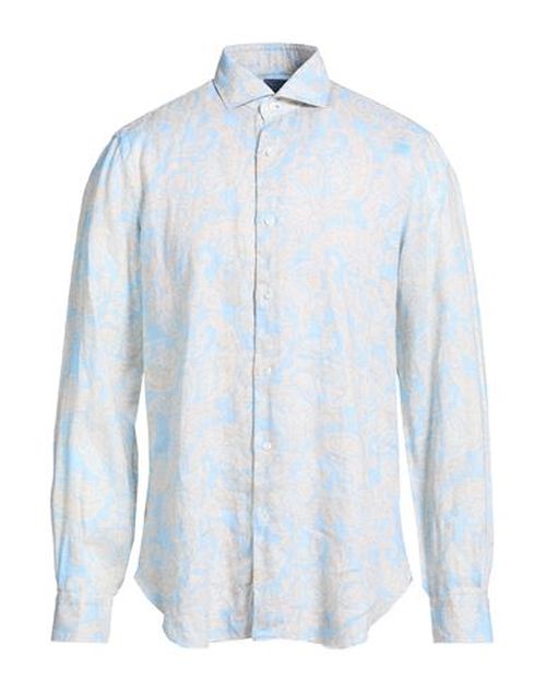 Man Shirt Sky blue Size 16 ½ Linen