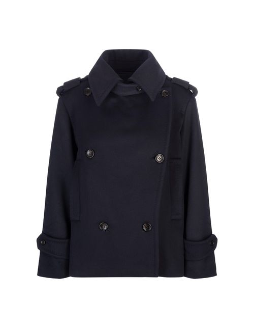 Navy Blue Laveno Short Coat