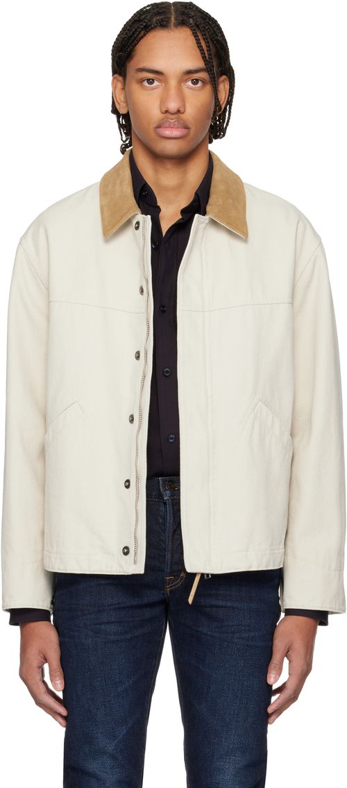 Tan Cotton Canvas Workwear Jacket