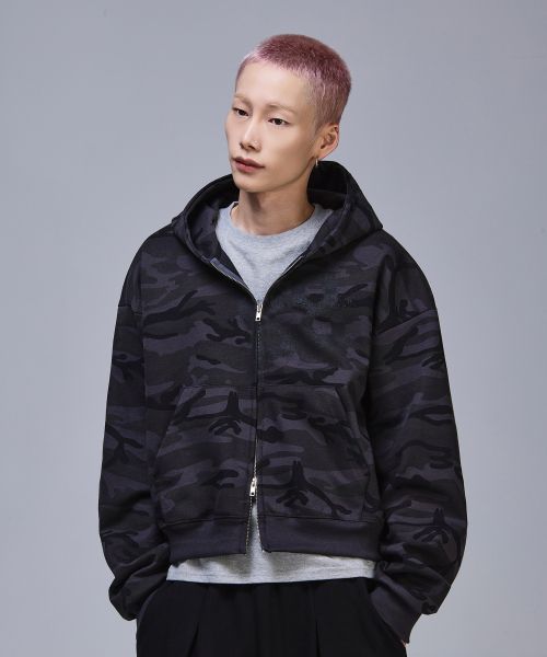 88 Crop Hooded Zip-Up