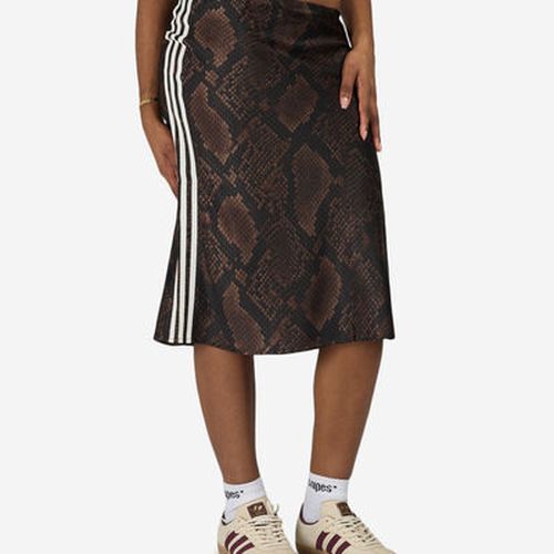 Women's Snake Print Satin Skirt in animal print