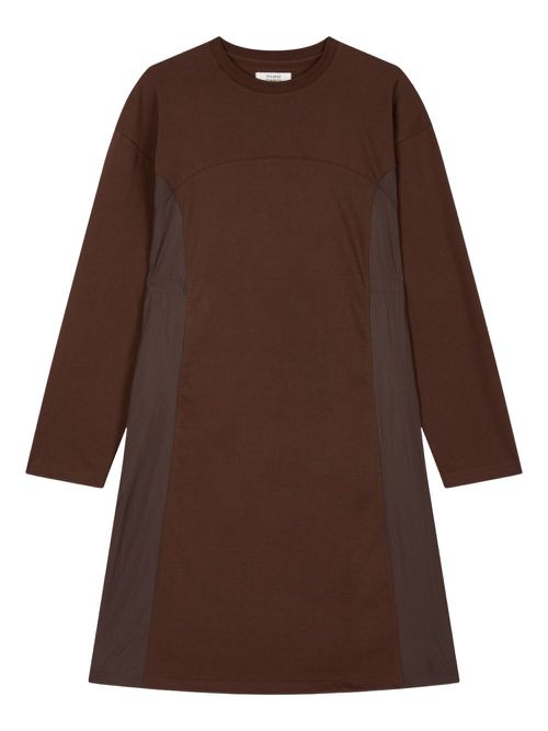 STUDIO TOMBOY panelled long-sleeve dress - Red