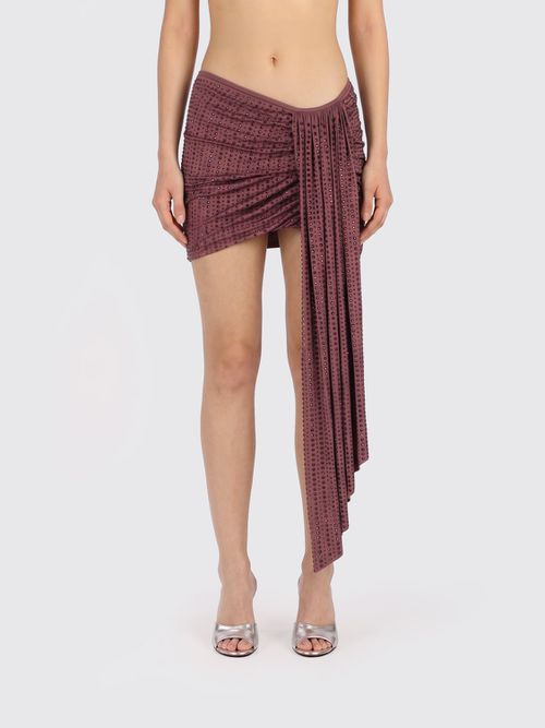 Skirt Woman color Burgundy
