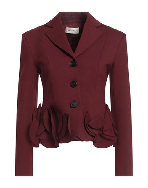 Woman Blazer Burgundy Size 0 Viscose, Polyamide, Elastane, Acetate