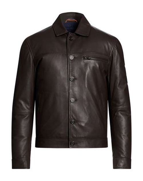 Man Puffer Dark brown Size 38 Leather