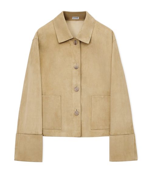 Suede Turn-Up Jacket