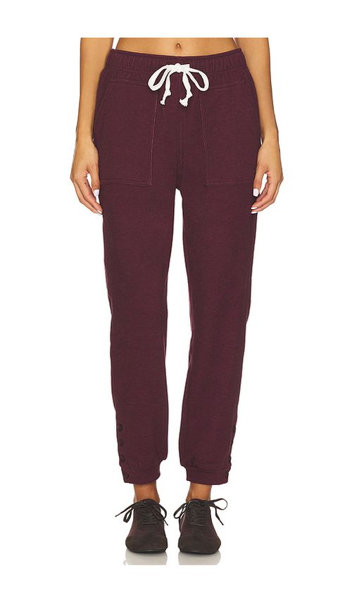 Bobi Button Jogger Pant in Port. XL also in L, M