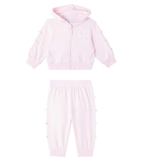 Baby jersey sweatshirt and sweatpants set