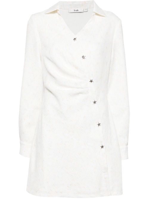 Injection textured minidress - White