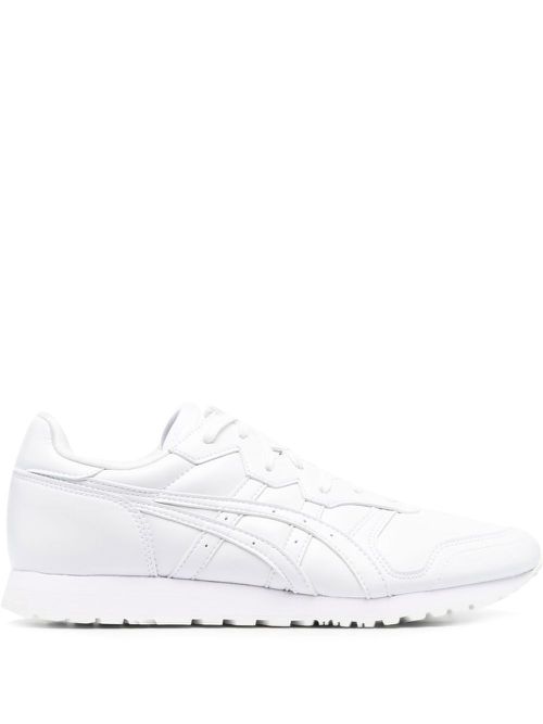 Low-top panelled-design sneakers - White