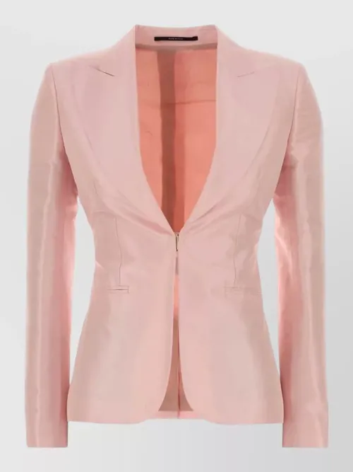 Gucci - tailored silk nylon blazer long sleeve