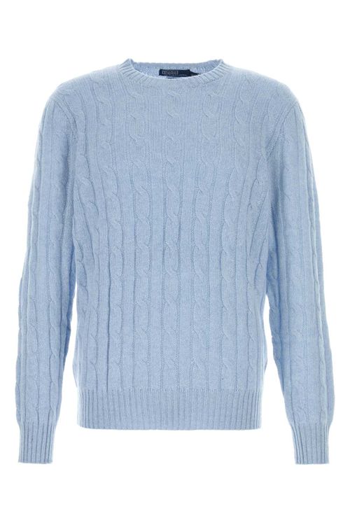 Cable Sweater — Blue