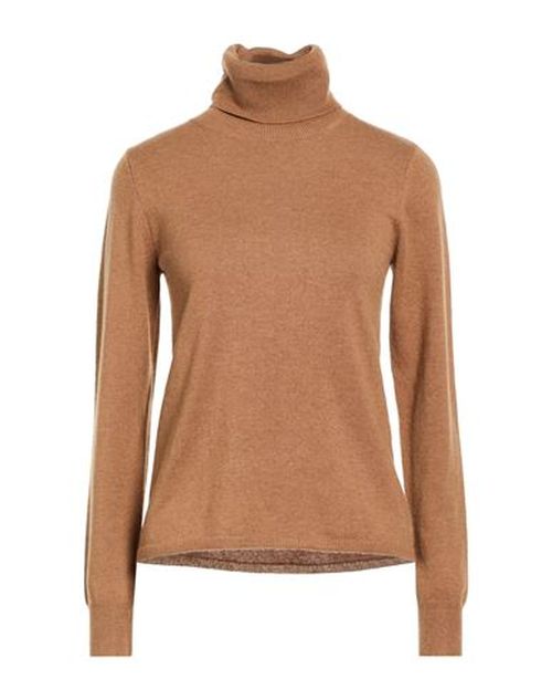 Woman Turtleneck Camel Size L Wool, Cashmere