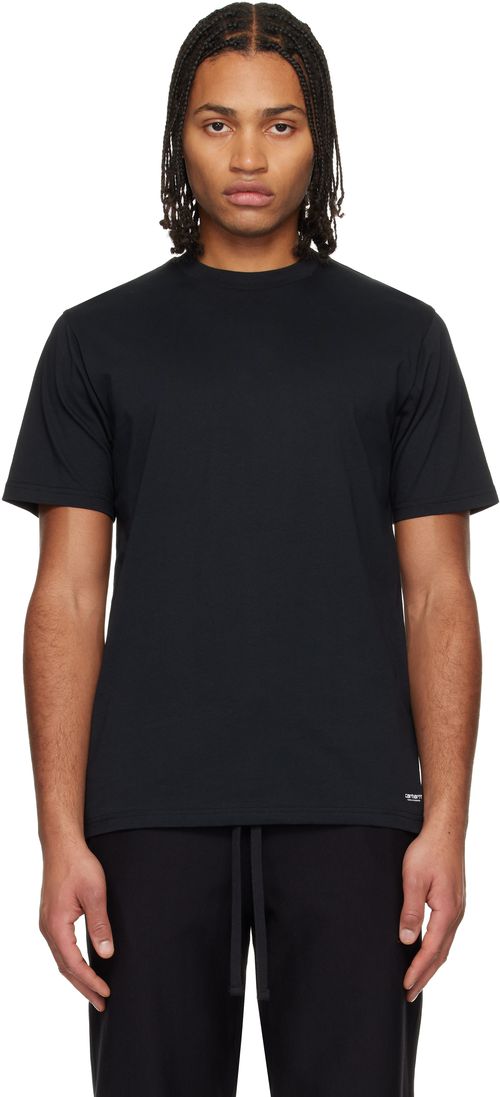 Two-Pack Black Standard Crew Neck T-shirts