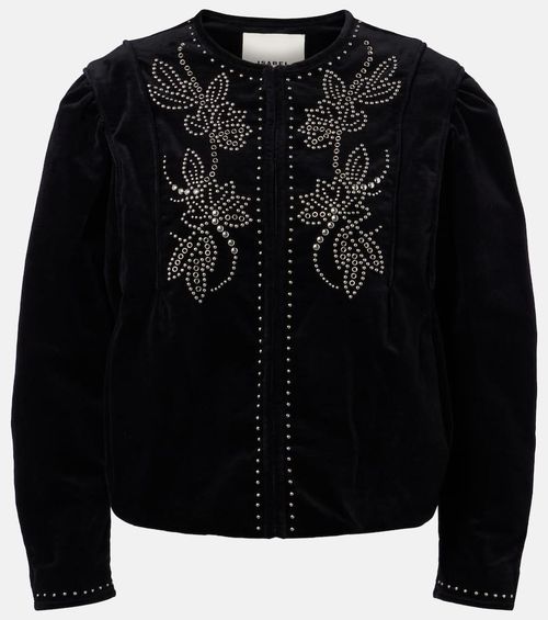 Pietra embellished cotton jacket