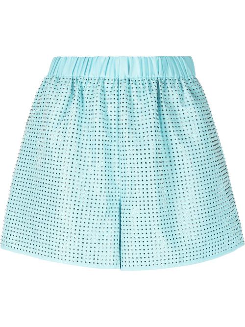 Rhinestone-embellished shorts - Blue