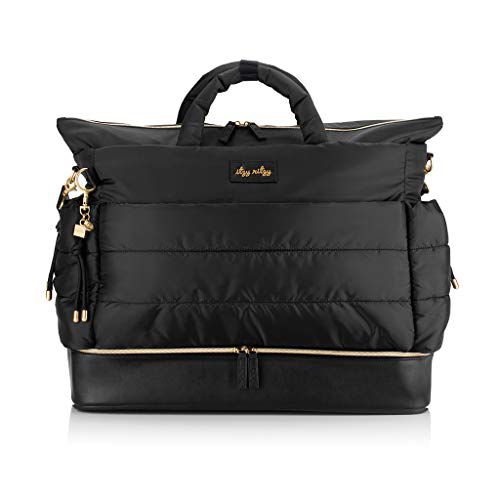 Itzy Ritzy Dream Weekender Travel Bag - Lightweight Overnight & Hospital Bag Features Base Compartment