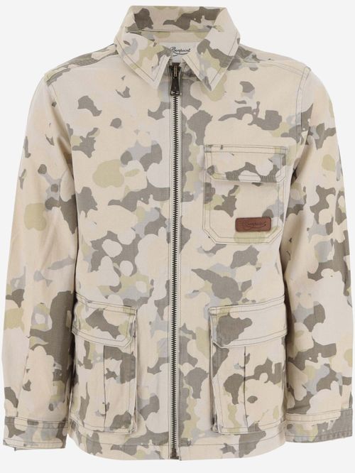 Boys Multicolor Camo Pattern Jackets