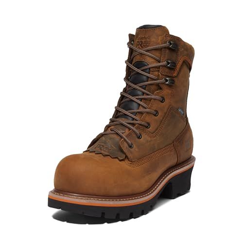 Timberland PRO Men's Evergreen 8 Inch Composite Safety Toe Insulated Waterproof Industrial Logger Work Boot