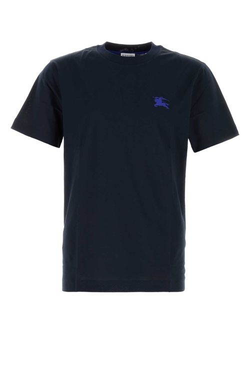 Logo-Embroidered Cotton T-Shirt — Navy