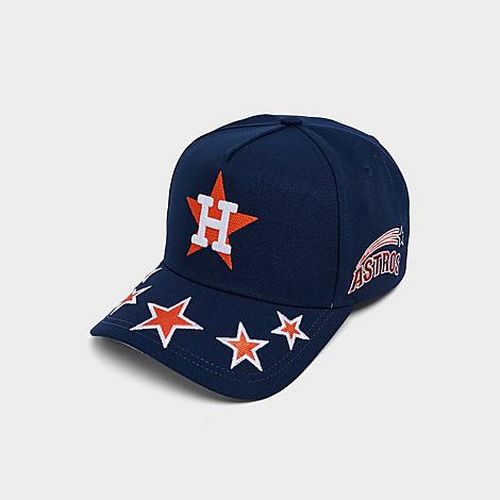 Houston Astros MLB Shining Stars Pro Crown Snapback Hat in Navy/Orange