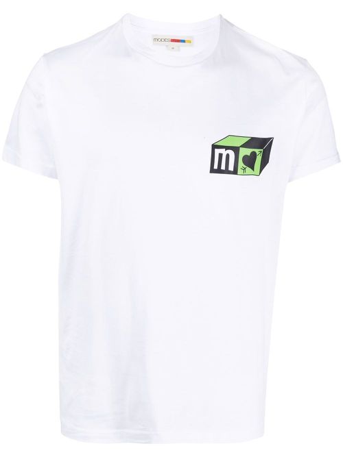 Graphic-print short-sleeved T-shirt - White